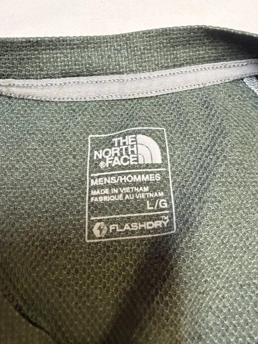 The North Face Men’s FlashDry Voltage Crew Large Green Performance‎ EUC